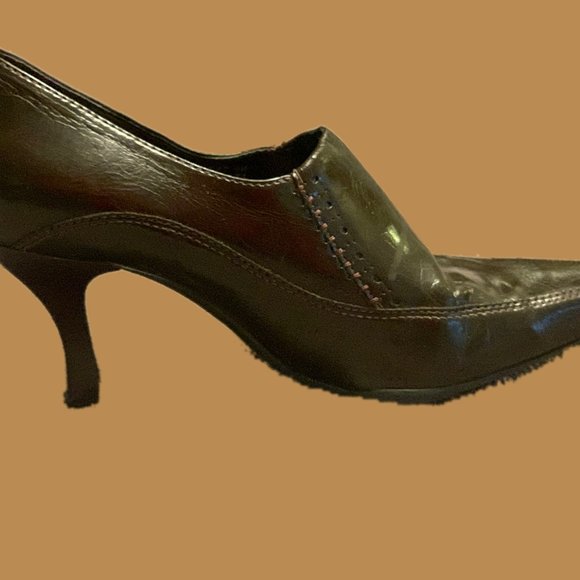 FRANCO SARTO BURGANDY SLIP ON SHOES - Picture 5 of 5